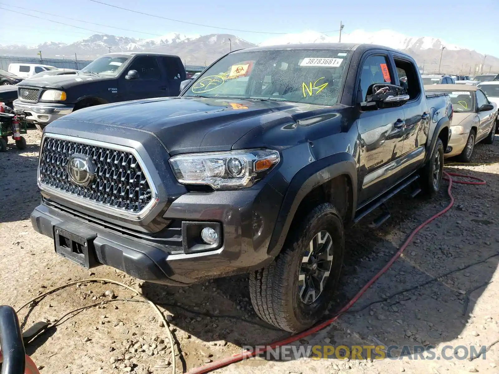 2 Photograph of a damaged car 3TMCZ5AN0KM274020 TOYOTA TACOMA 2019