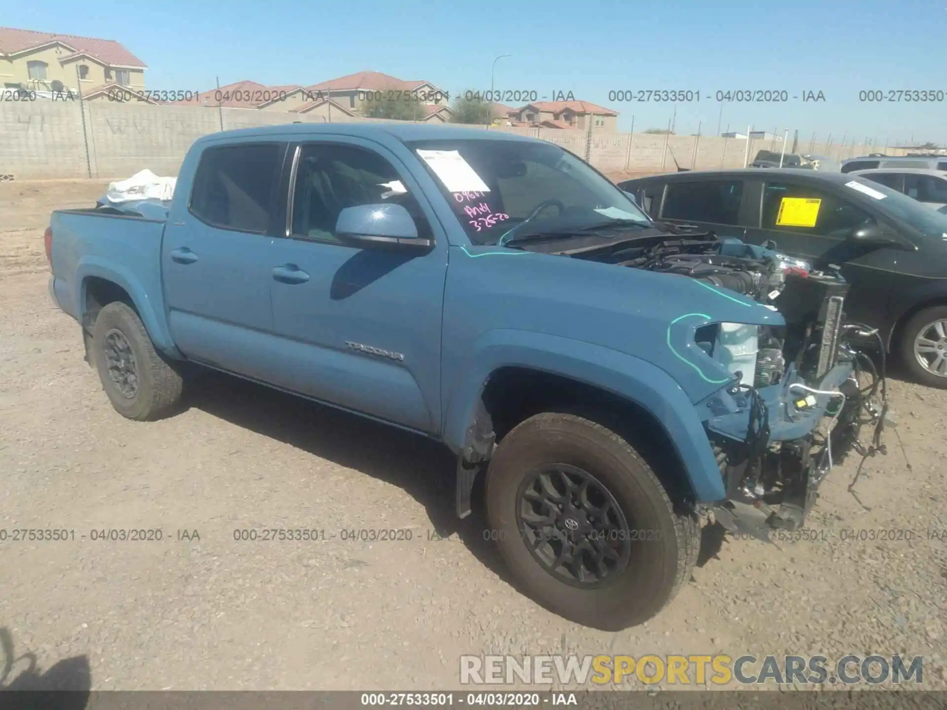 1 Photograph of a damaged car 3TMCZ5AN0KM274812 TOYOTA TACOMA 2019