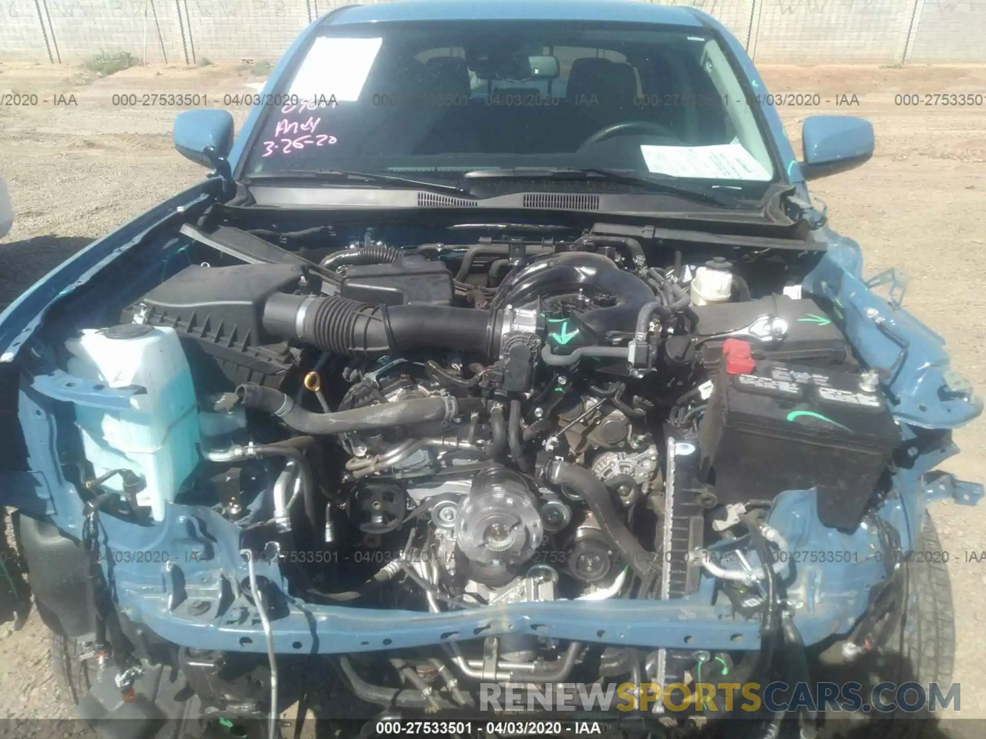 10 Photograph of a damaged car 3TMCZ5AN0KM274812 TOYOTA TACOMA 2019