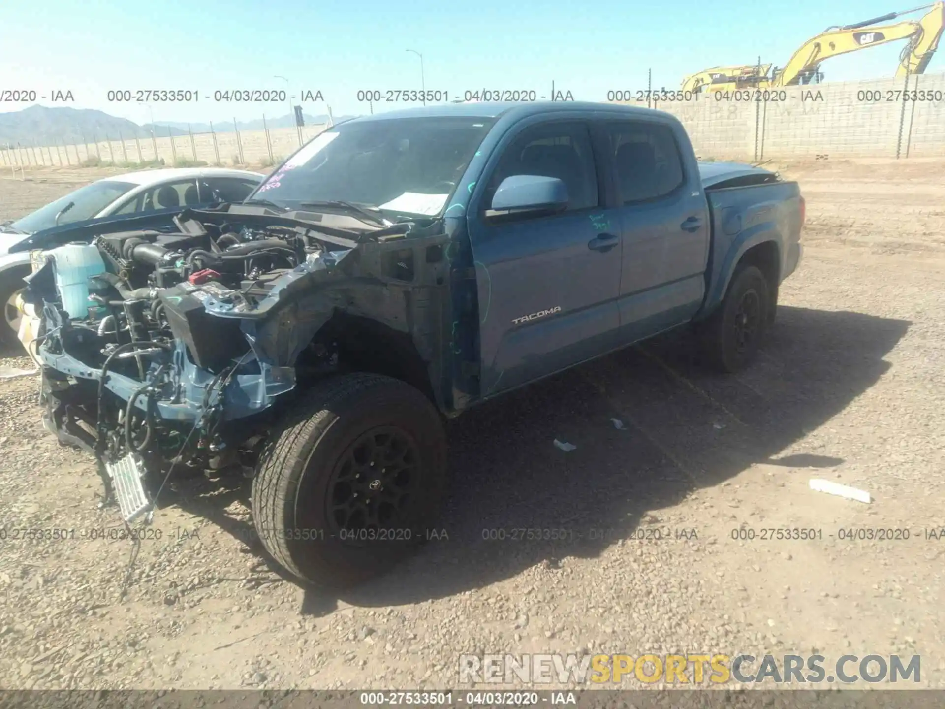 2 Photograph of a damaged car 3TMCZ5AN0KM274812 TOYOTA TACOMA 2019