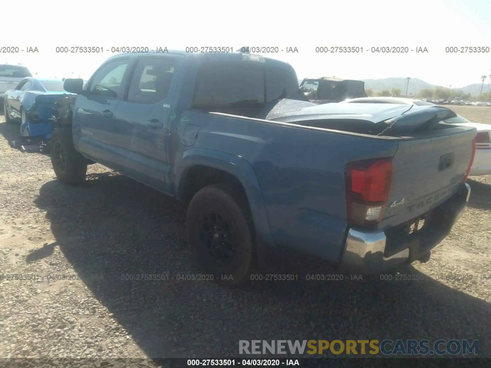 3 Photograph of a damaged car 3TMCZ5AN0KM274812 TOYOTA TACOMA 2019