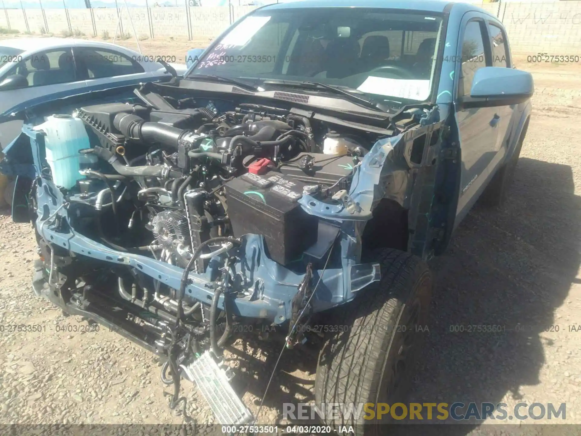 6 Photograph of a damaged car 3TMCZ5AN0KM274812 TOYOTA TACOMA 2019