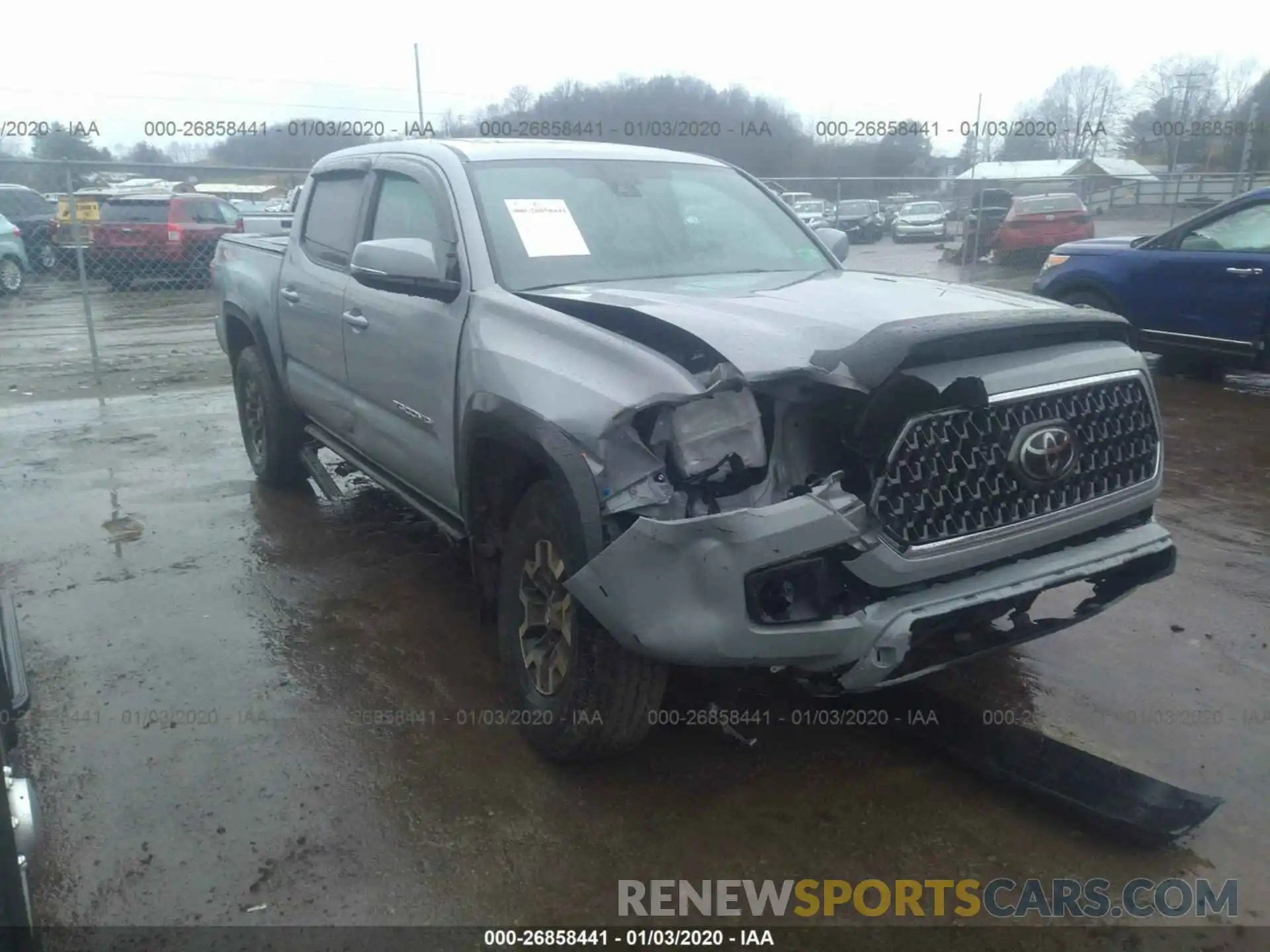 1 Photograph of a damaged car 3TMCZ5AN0KM274860 TOYOTA TACOMA 2019