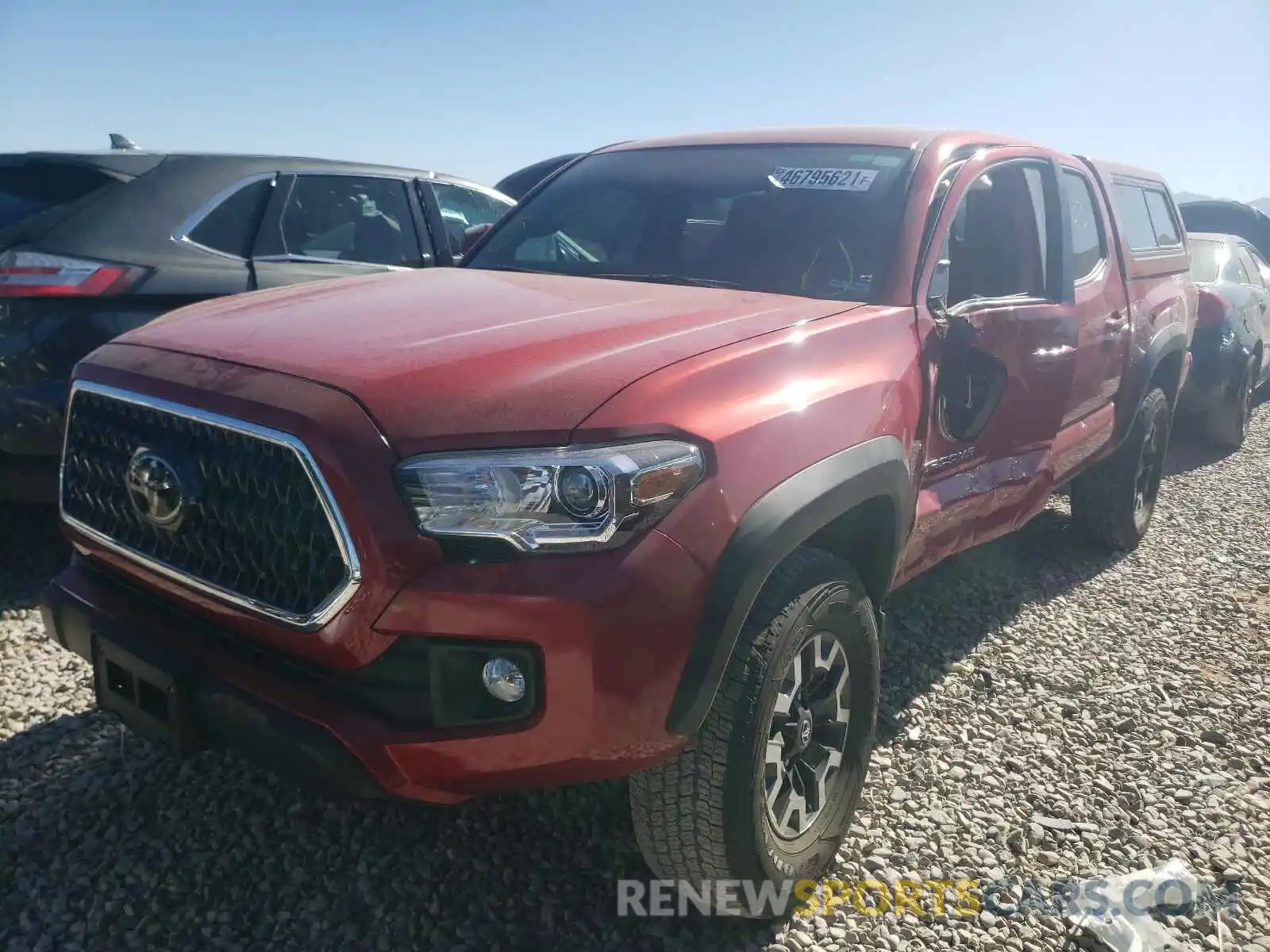 2 Photograph of a damaged car 3TMCZ5AN0KM276107 TOYOTA TACOMA 2019