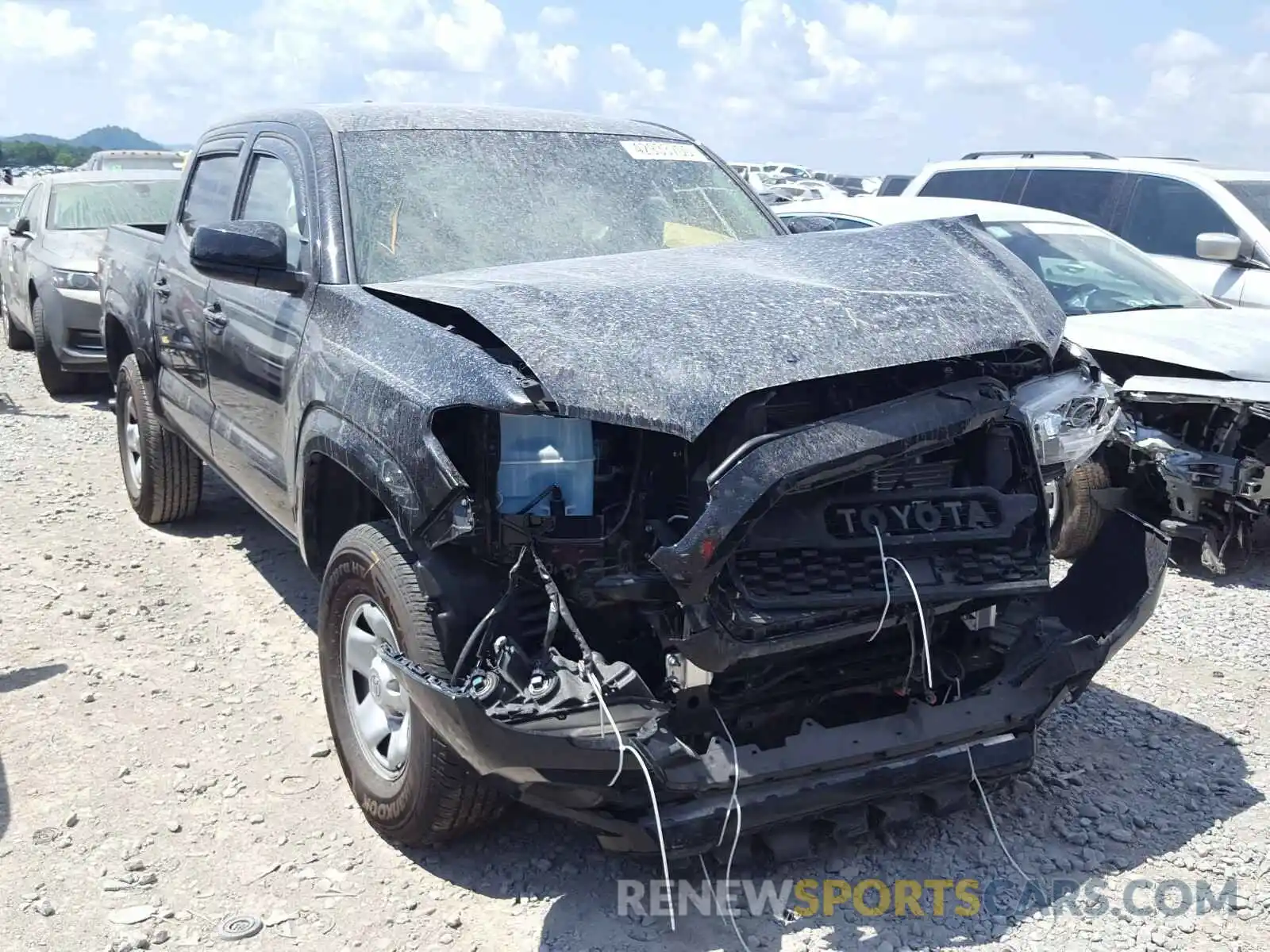 1 Photograph of a damaged car 3TMCZ5AN0KM279640 TOYOTA TACOMA 2019