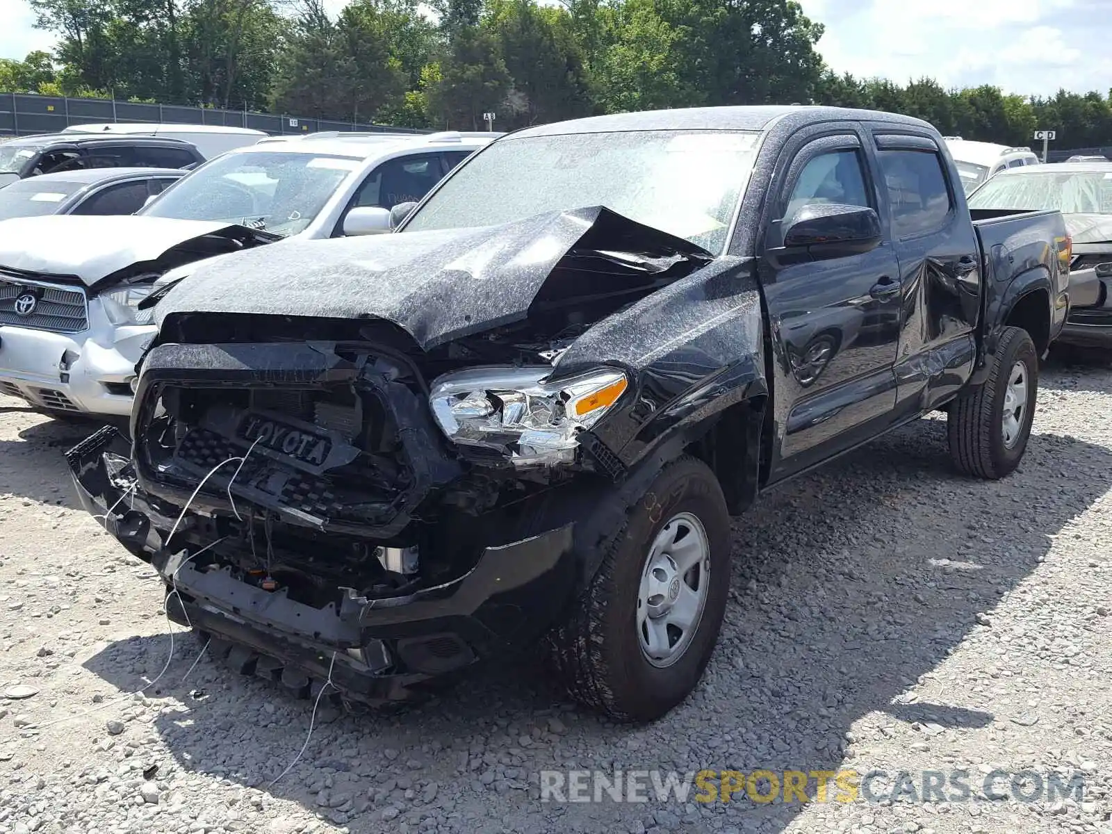 2 Photograph of a damaged car 3TMCZ5AN0KM279640 TOYOTA TACOMA 2019