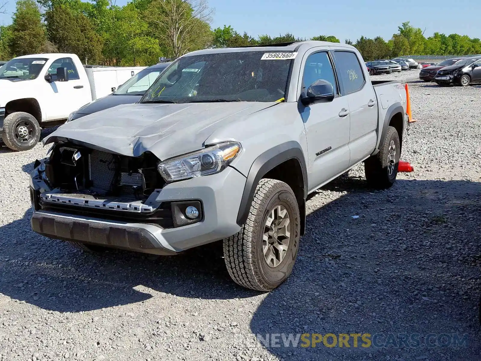 2 Photograph of a damaged car 3TMCZ5AN0KM283087 TOYOTA TACOMA 2019