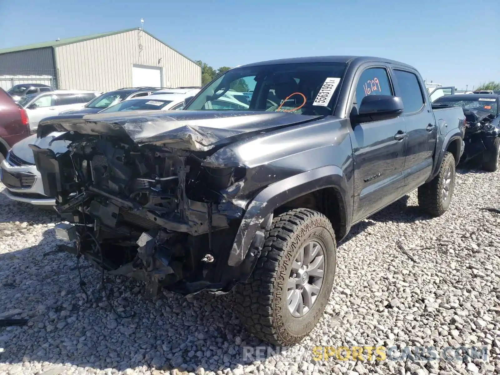 2 Photograph of a damaged car 3TMCZ5AN0KM286538 TOYOTA TACOMA 2019