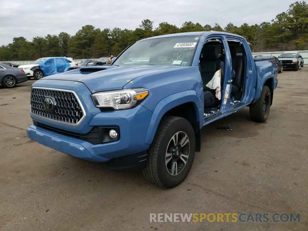 2 Photograph of a damaged car 3TMCZ5AN1KM192202 TOYOTA TACOMA 2019