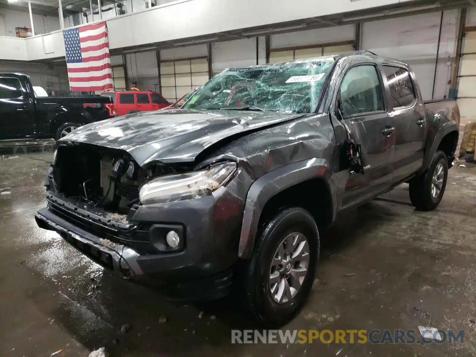 2 Photograph of a damaged car 3TMCZ5AN1KM202369 TOYOTA TACOMA 2019