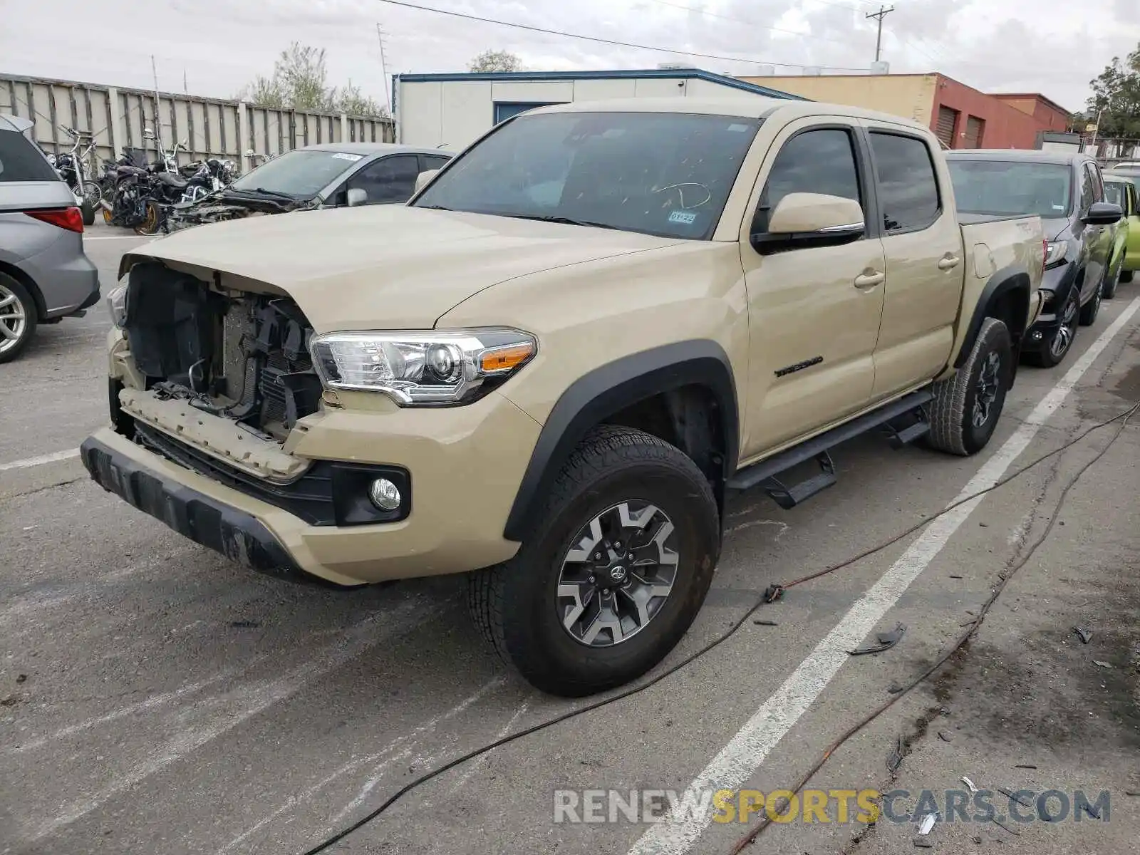 2 Photograph of a damaged car 3TMCZ5AN1KM203585 TOYOTA TACOMA 2019