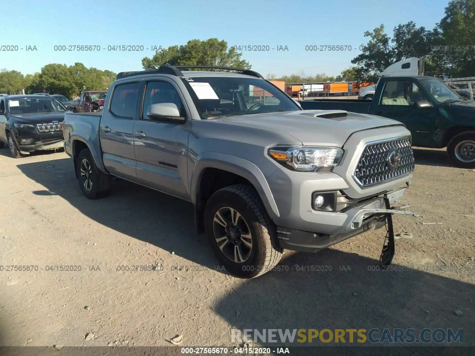 1 Photograph of a damaged car 3TMCZ5AN1KM207507 TOYOTA TACOMA 2019