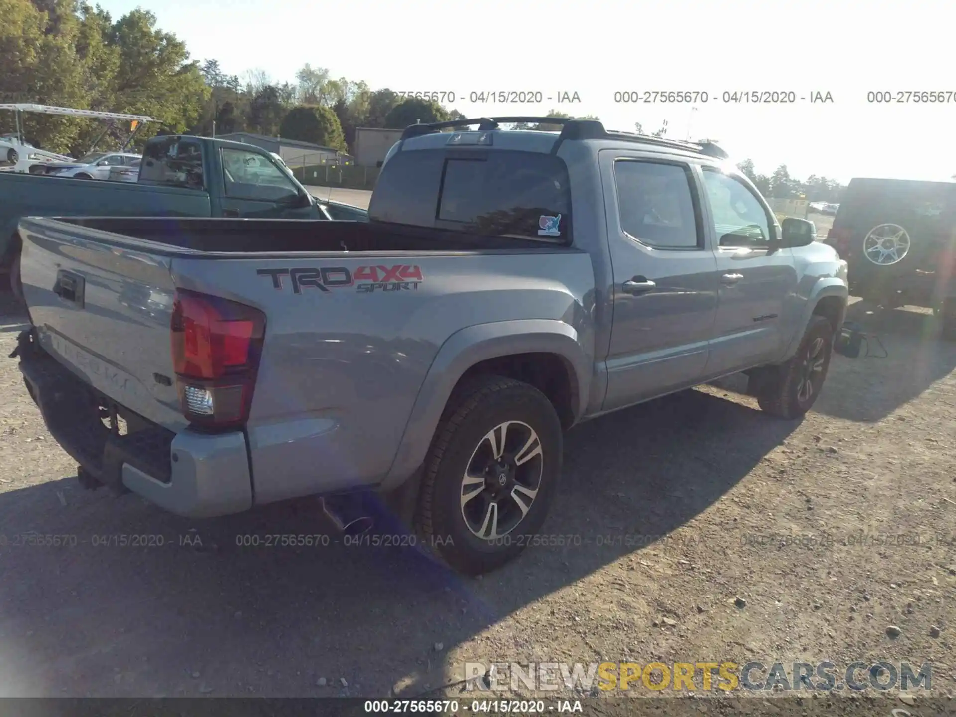 4 Photograph of a damaged car 3TMCZ5AN1KM207507 TOYOTA TACOMA 2019