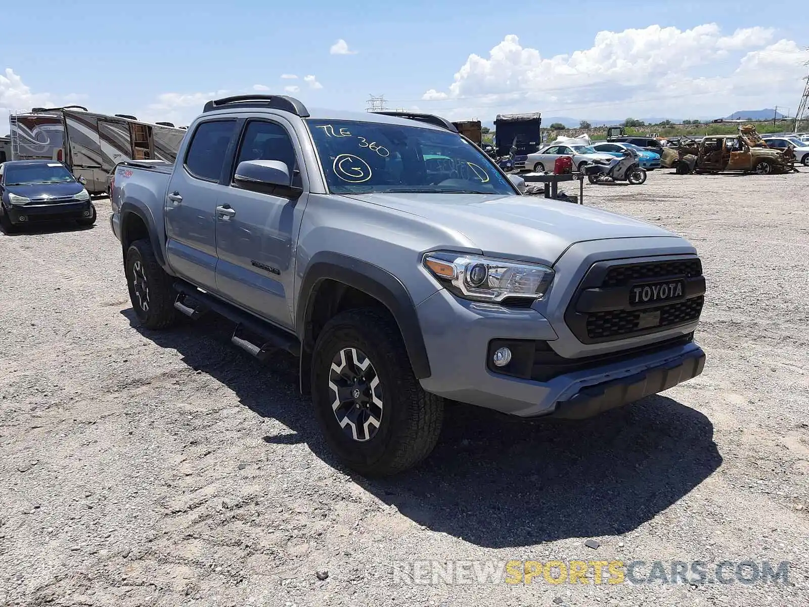 1 Photograph of a damaged car 3TMCZ5AN1KM209225 TOYOTA TACOMA 2019