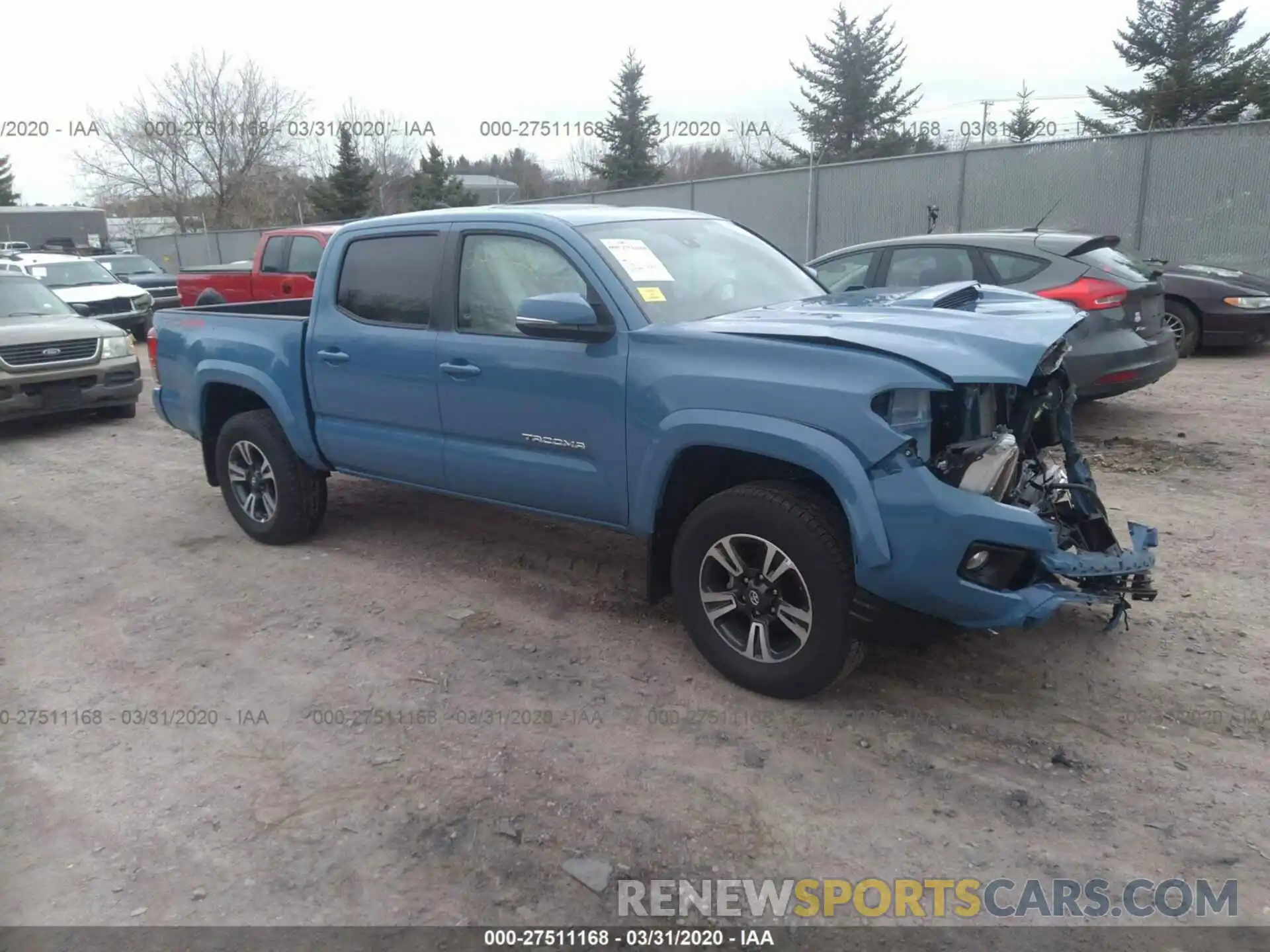 1 Photograph of a damaged car 3TMCZ5AN1KM211931 TOYOTA TACOMA 2019