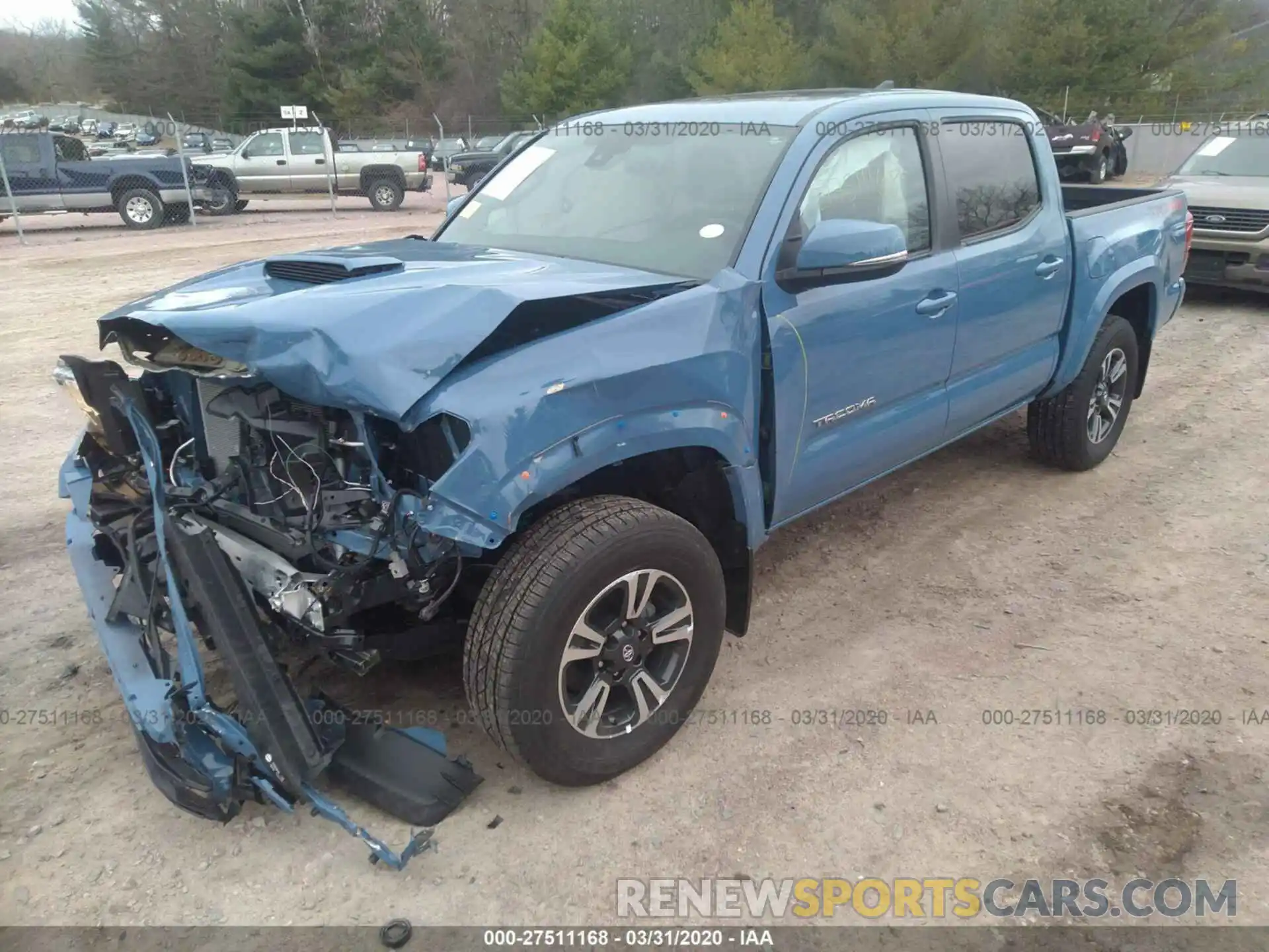 2 Photograph of a damaged car 3TMCZ5AN1KM211931 TOYOTA TACOMA 2019