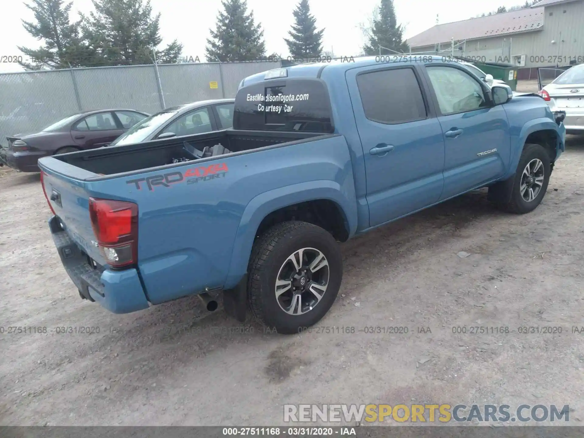 4 Photograph of a damaged car 3TMCZ5AN1KM211931 TOYOTA TACOMA 2019