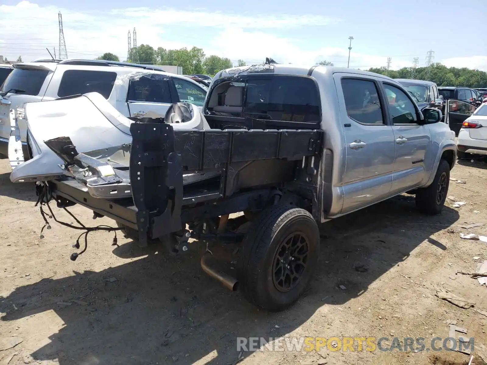 4 Photograph of a damaged car 3TMCZ5AN1KM212156 TOYOTA TACOMA 2019