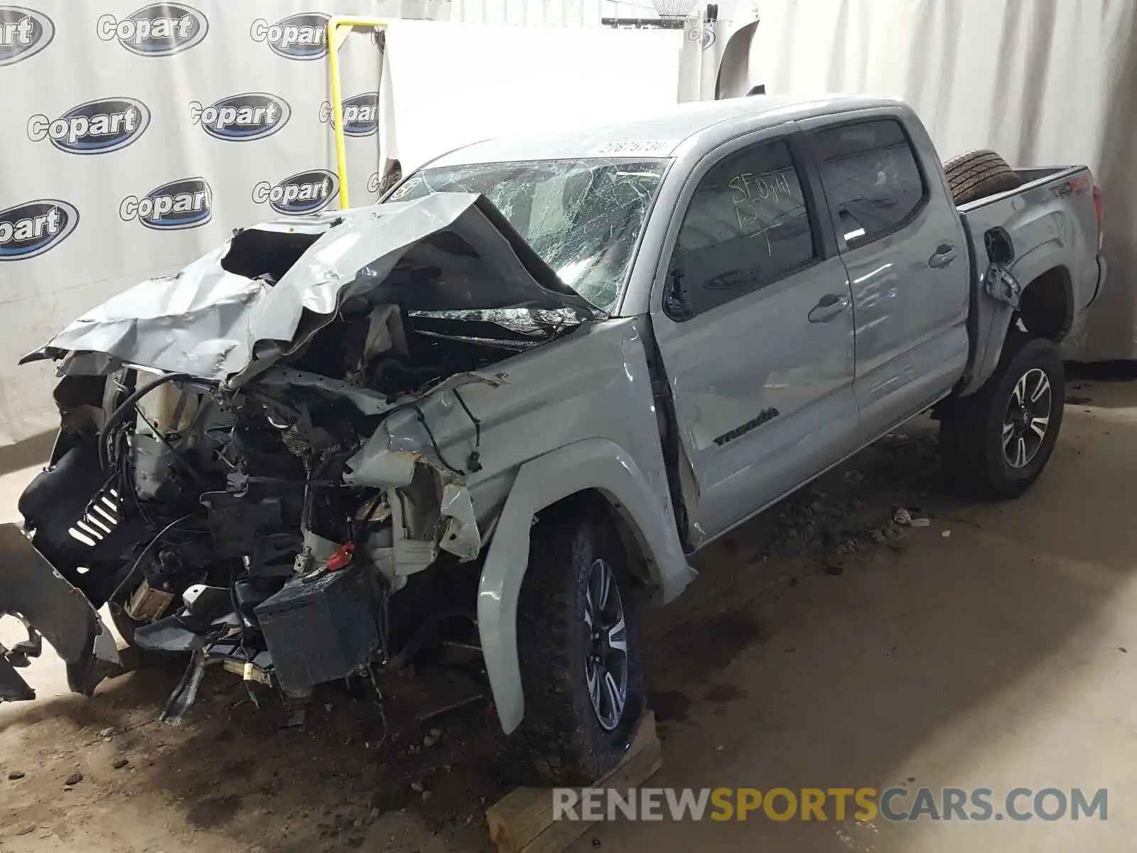 2 Photograph of a damaged car 3TMCZ5AN1KM212951 TOYOTA TACOMA 2019