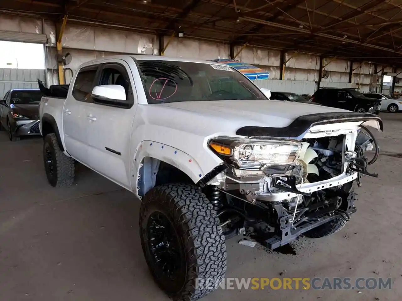 1 Photograph of a damaged car 3TMCZ5AN1KM214215 TOYOTA TACOMA 2019