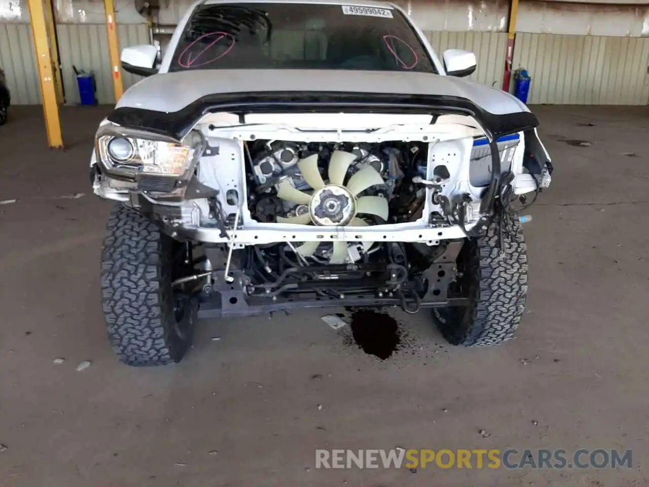 9 Photograph of a damaged car 3TMCZ5AN1KM214215 TOYOTA TACOMA 2019