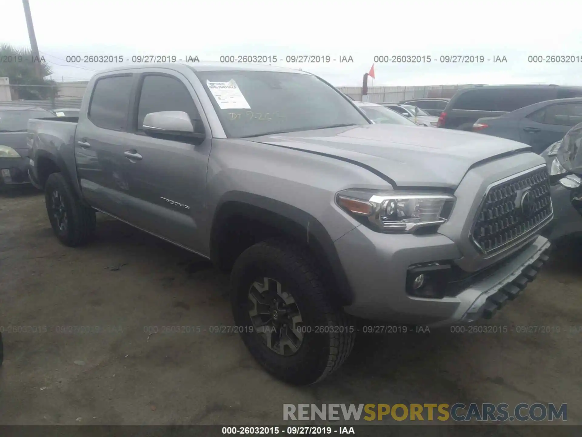 1 Photograph of a damaged car 3TMCZ5AN1KM215364 TOYOTA TACOMA 2019