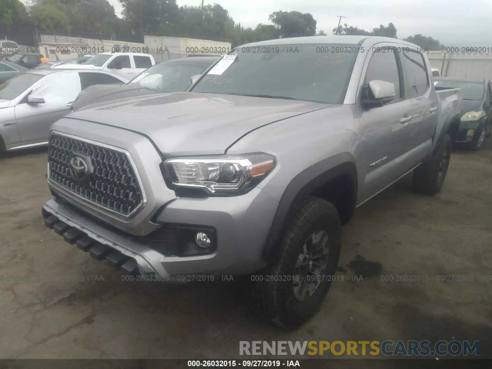 2 Photograph of a damaged car 3TMCZ5AN1KM215364 TOYOTA TACOMA 2019