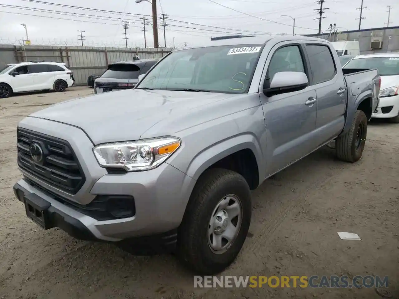 2 Photograph of a damaged car 3TMCZ5AN1KM217776 TOYOTA TACOMA 2019