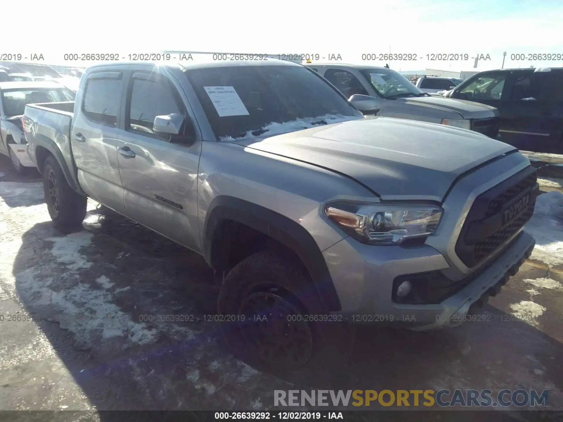 1 Photograph of a damaged car 3TMCZ5AN1KM218703 TOYOTA TACOMA 2019