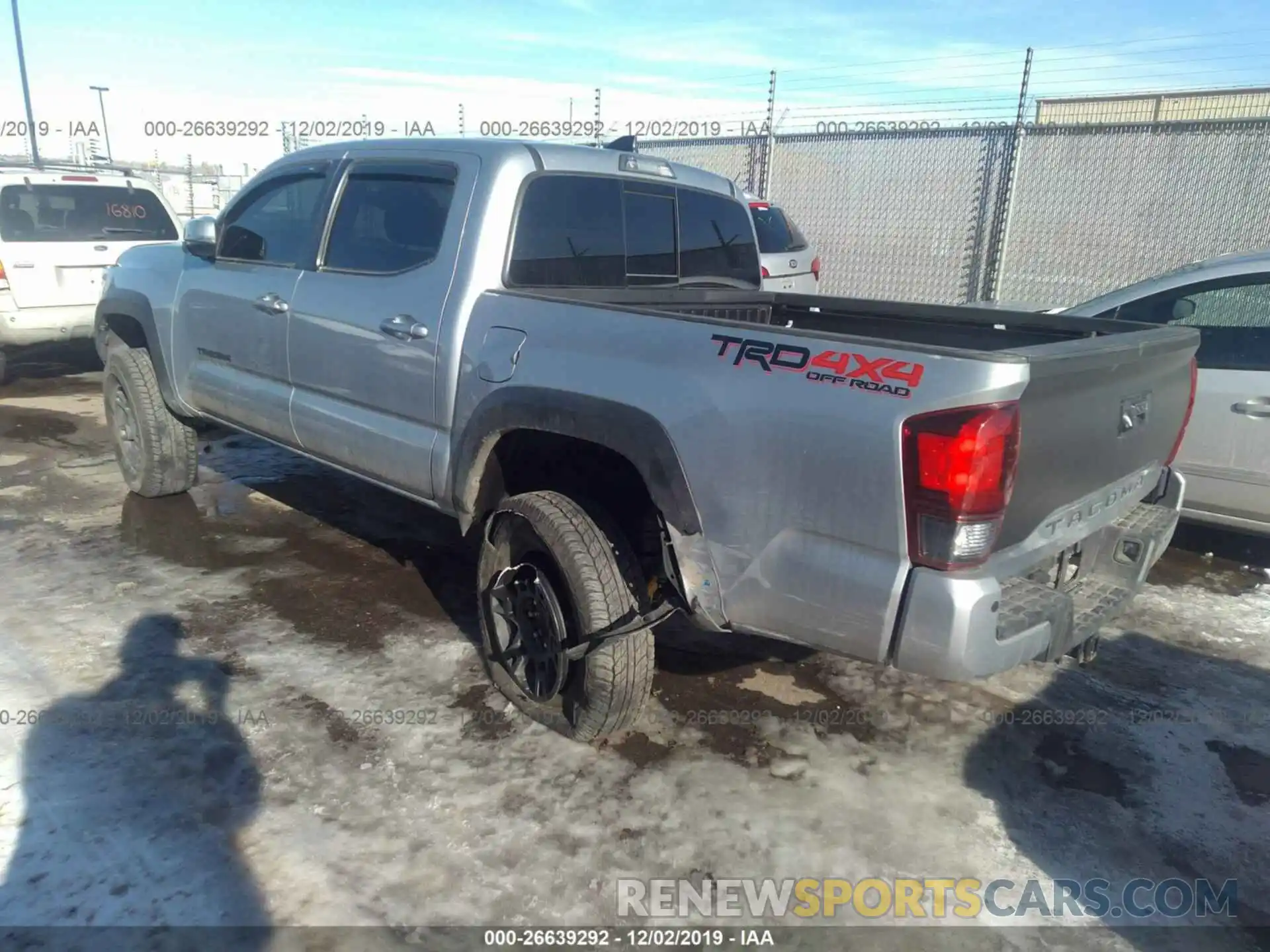 3 Photograph of a damaged car 3TMCZ5AN1KM218703 TOYOTA TACOMA 2019