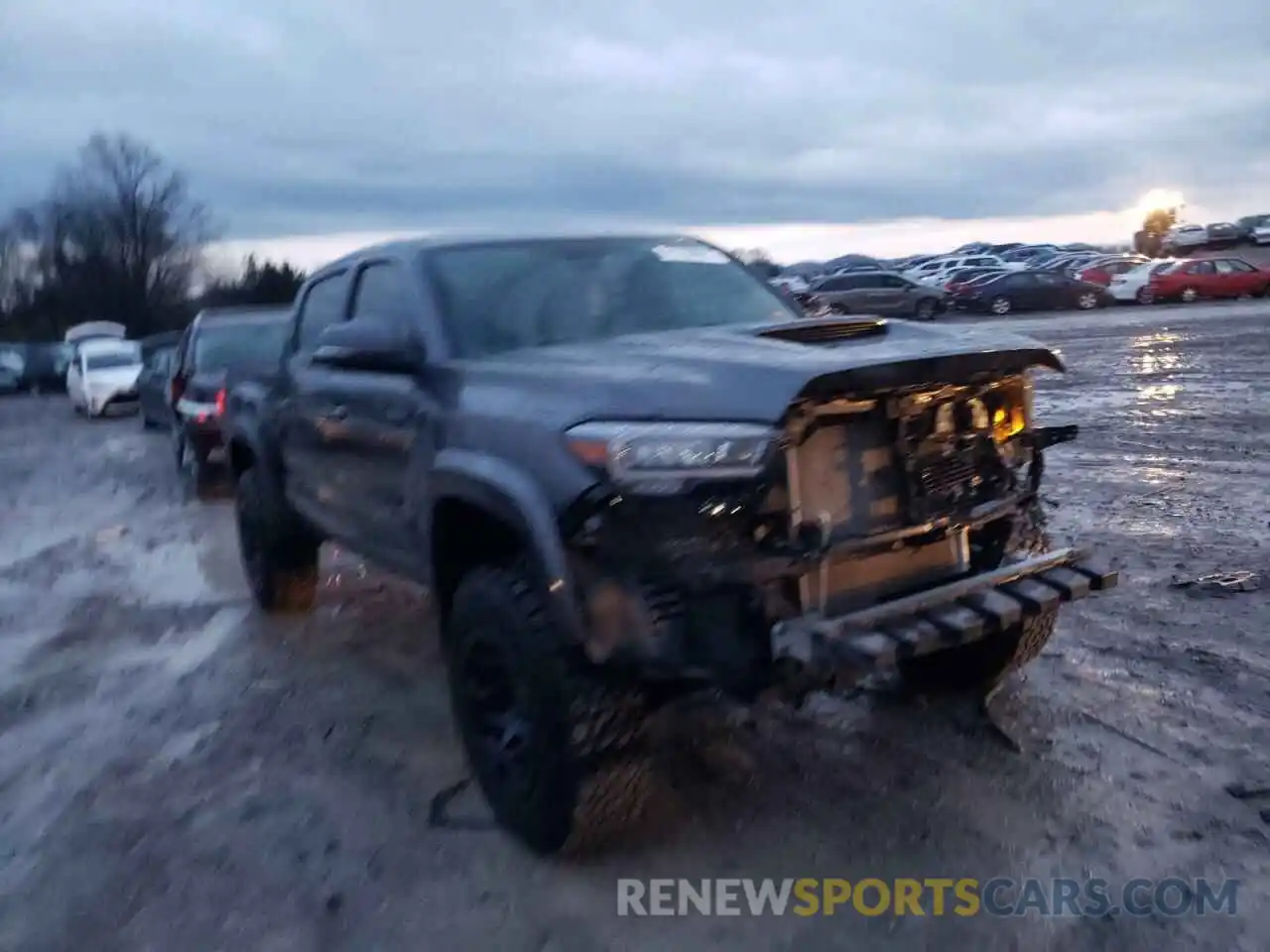 1 Photograph of a damaged car 3TMCZ5AN1KM222587 TOYOTA TACOMA 2019