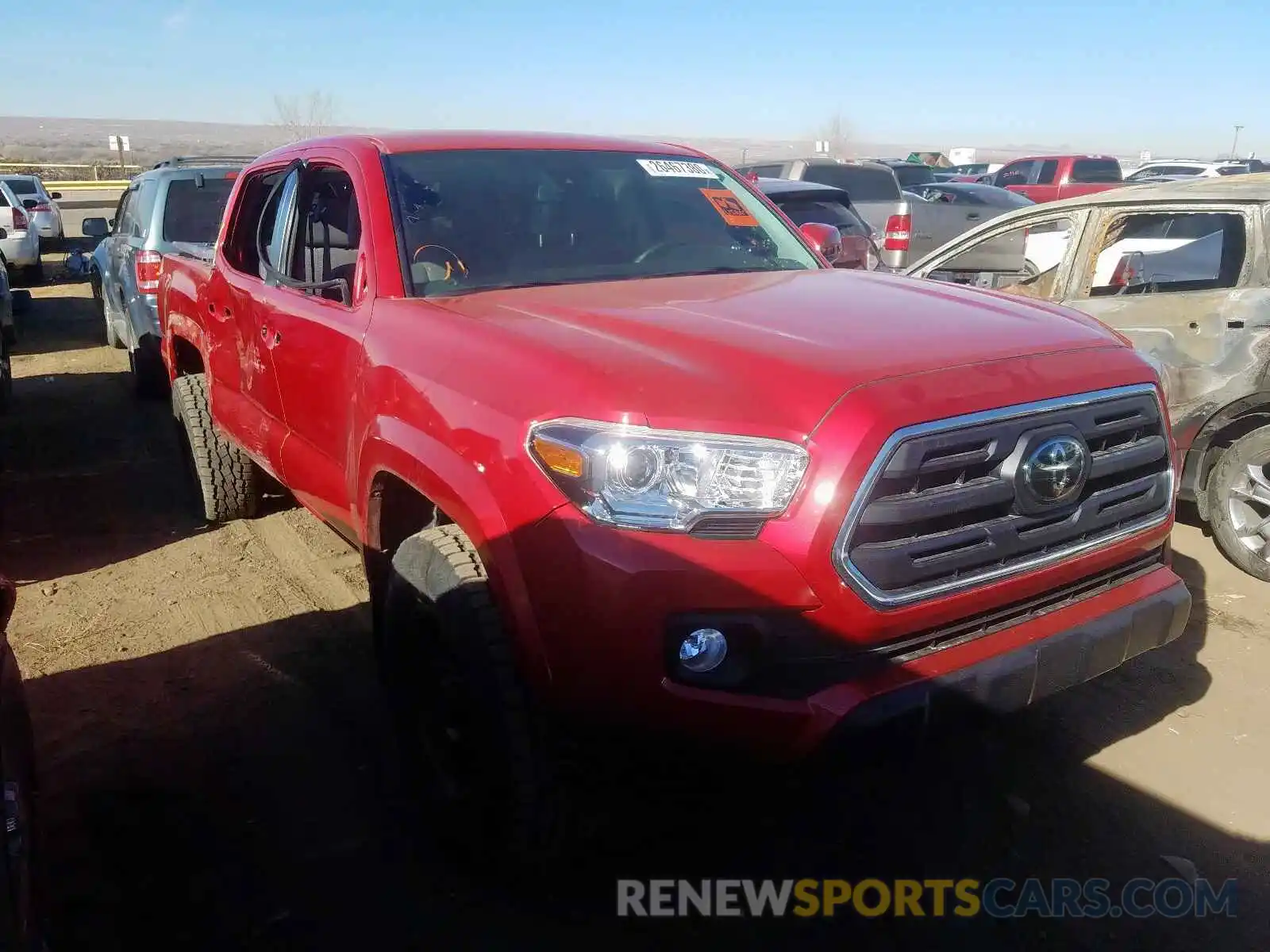 1 Photograph of a damaged car 3TMCZ5AN1KM227983 TOYOTA TACOMA 2019