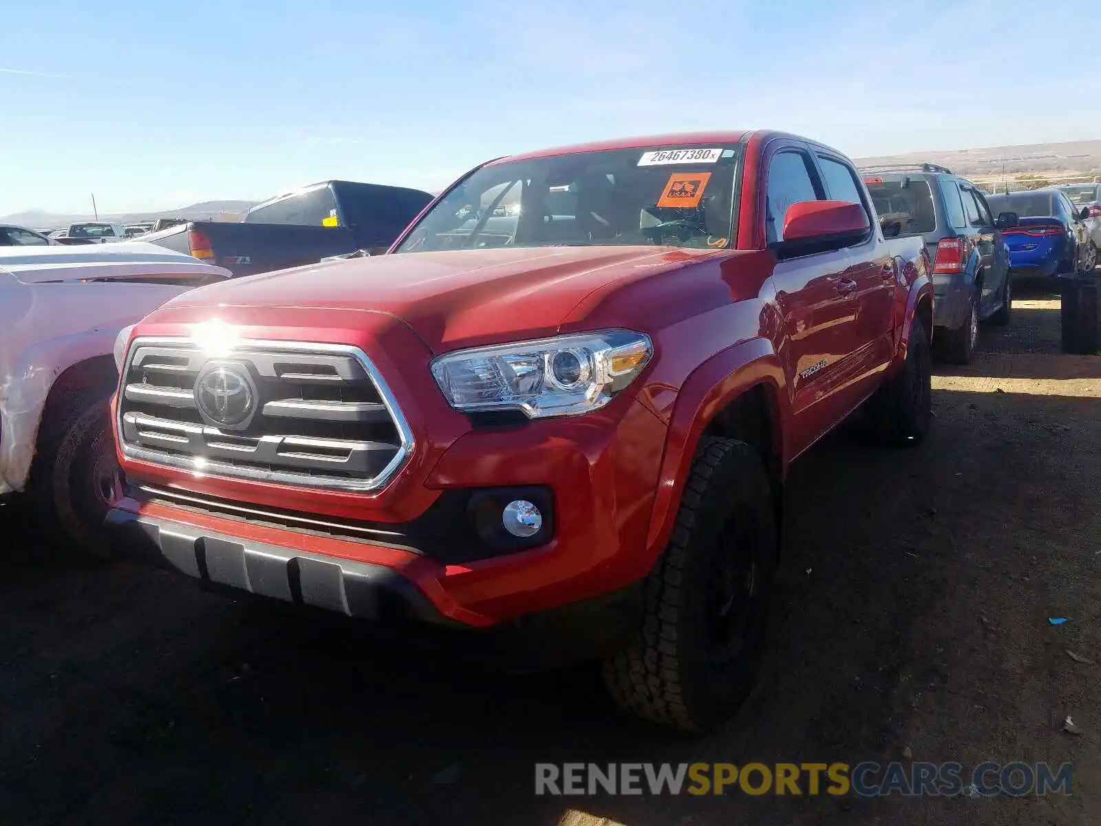 2 Photograph of a damaged car 3TMCZ5AN1KM227983 TOYOTA TACOMA 2019