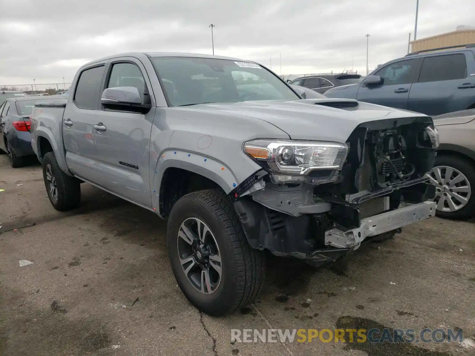 1 Photograph of a damaged car 3TMCZ5AN1KM230950 TOYOTA TACOMA 2019