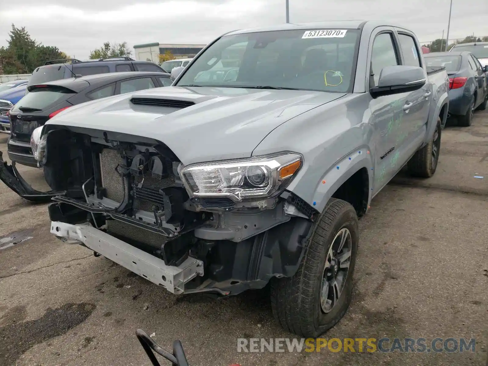 2 Photograph of a damaged car 3TMCZ5AN1KM230950 TOYOTA TACOMA 2019