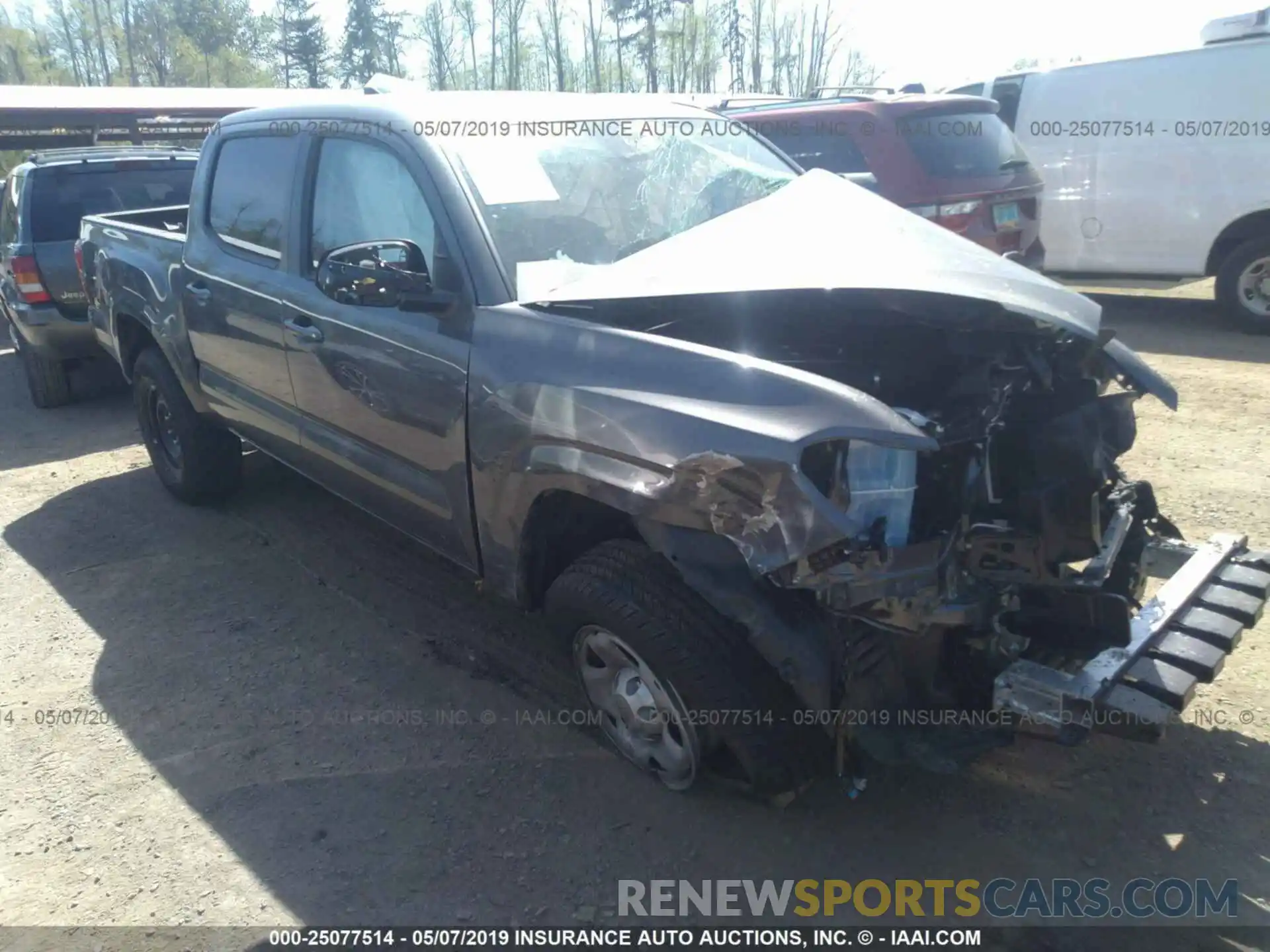 1 Photograph of a damaged car 3TMCZ5AN1KM237364 TOYOTA TACOMA 2019