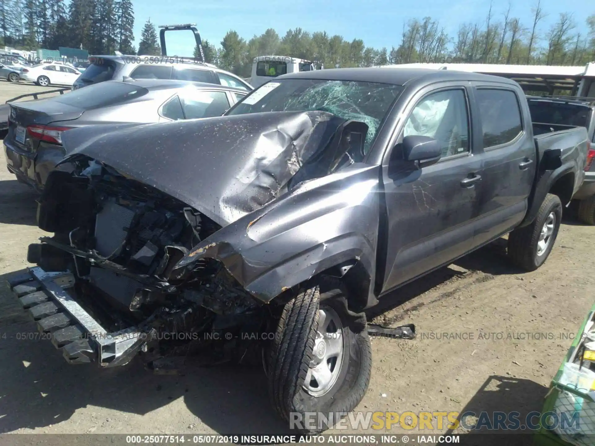 2 Photograph of a damaged car 3TMCZ5AN1KM237364 TOYOTA TACOMA 2019