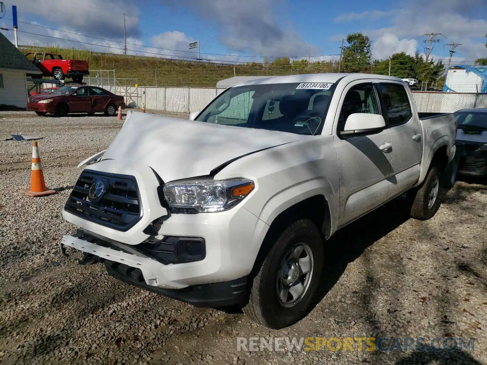 2 Photograph of a damaged car 3TMCZ5AN1KM237493 TOYOTA TACOMA 2019