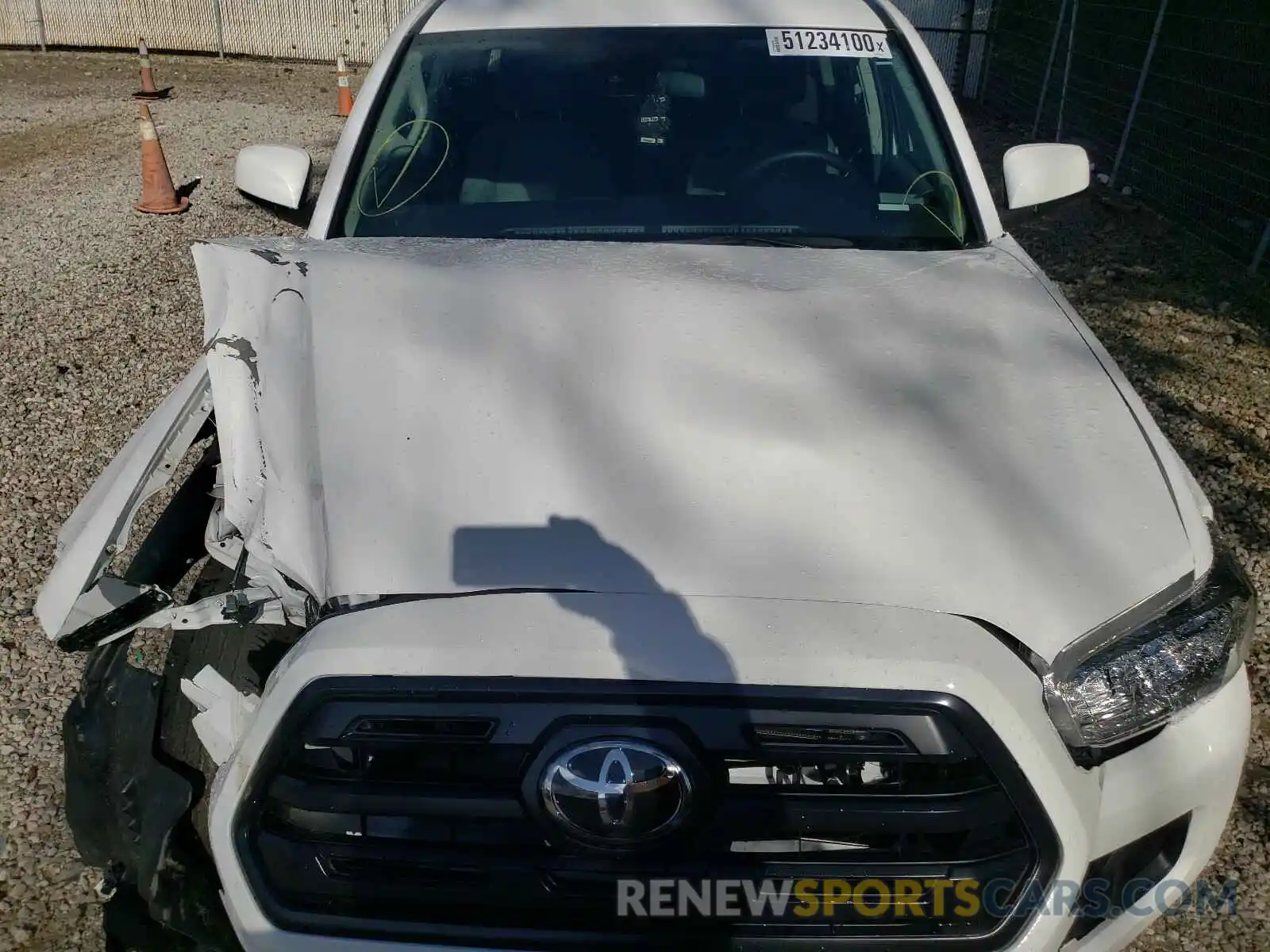 7 Photograph of a damaged car 3TMCZ5AN1KM237493 TOYOTA TACOMA 2019