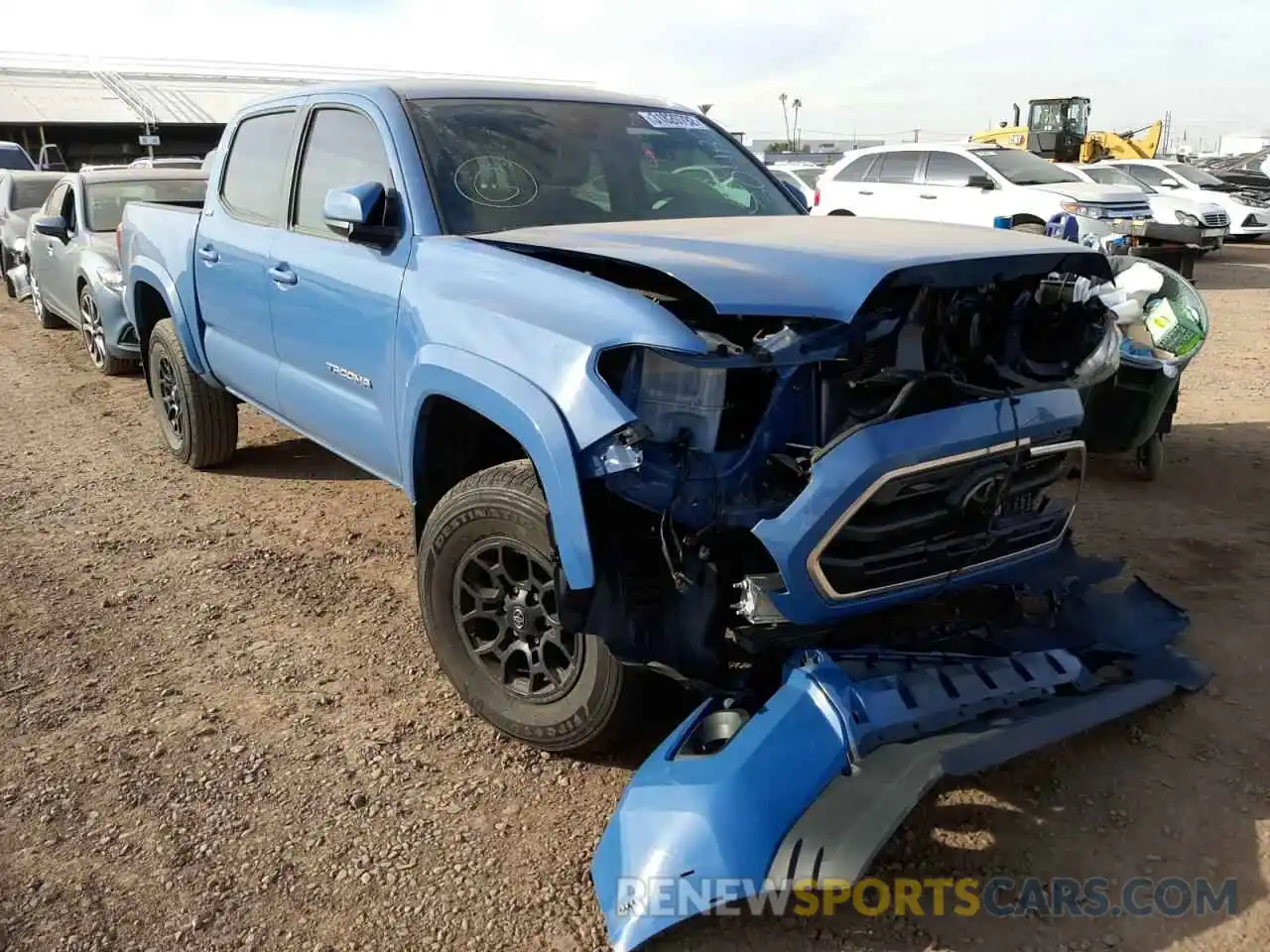 1 Photograph of a damaged car 3TMCZ5AN1KM237820 TOYOTA TACOMA 2019