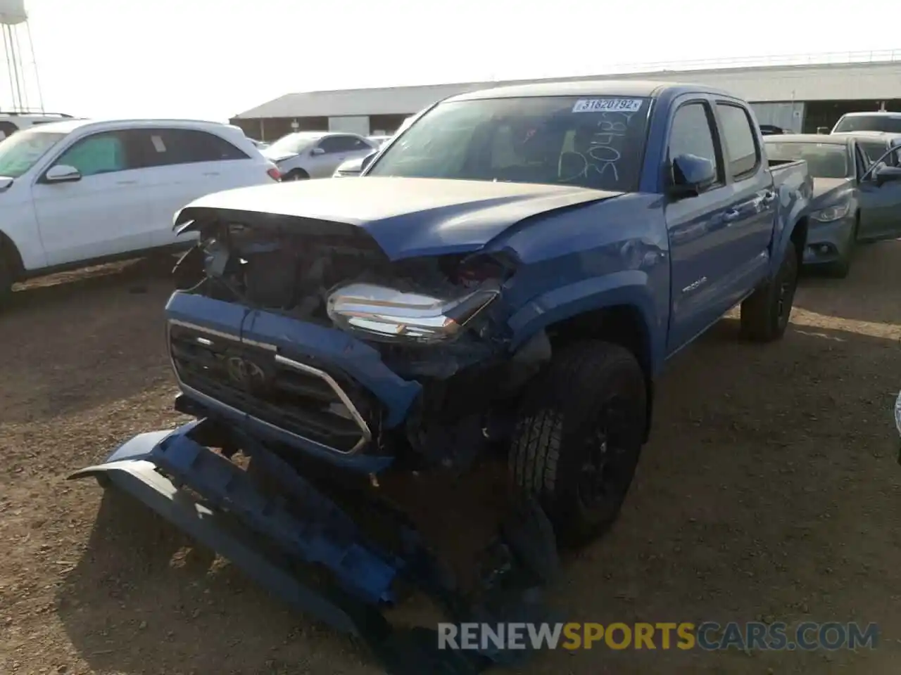 2 Photograph of a damaged car 3TMCZ5AN1KM237820 TOYOTA TACOMA 2019