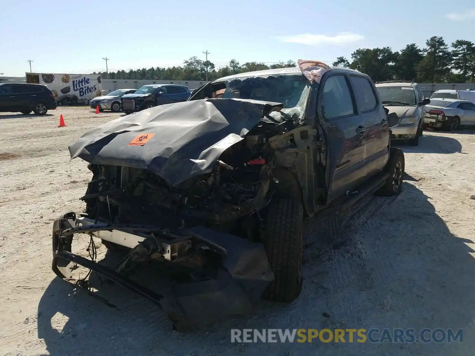 2 Photograph of a damaged car 3TMCZ5AN1KM237865 TOYOTA TACOMA 2019