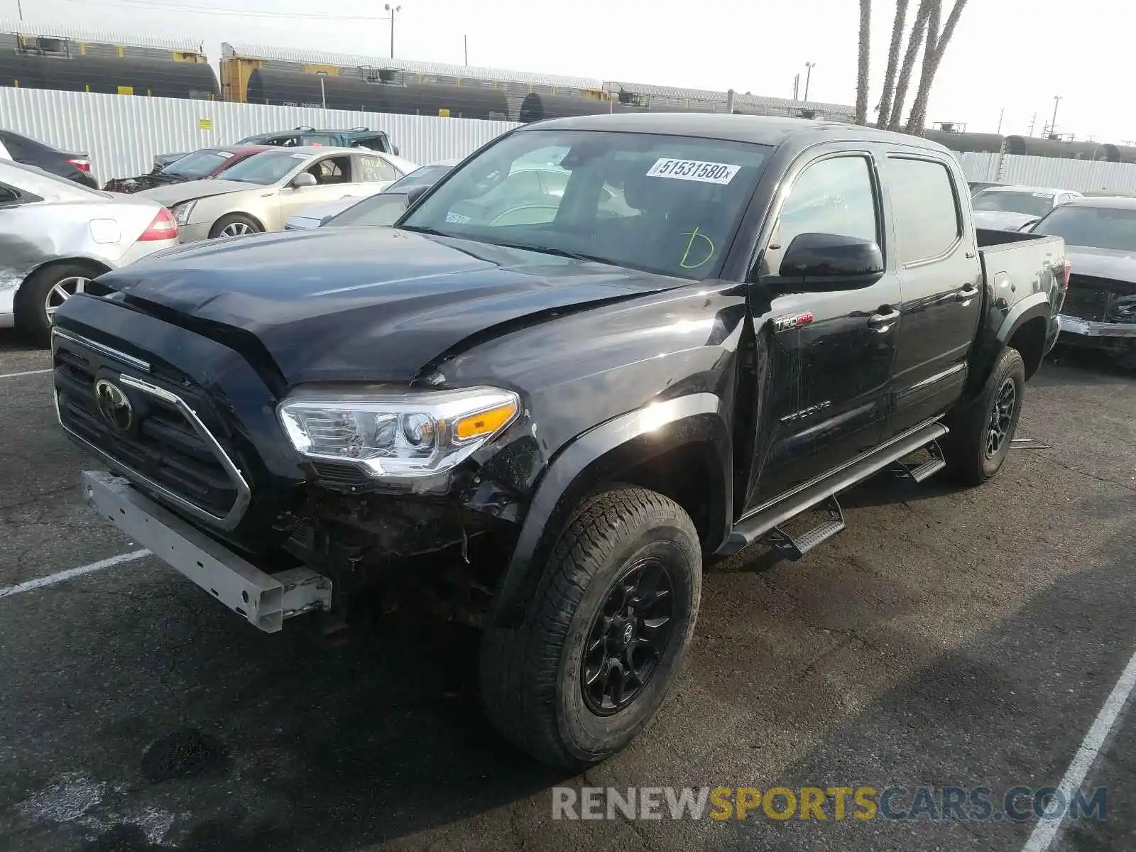 2 Photograph of a damaged car 3TMCZ5AN1KM238546 TOYOTA TACOMA 2019