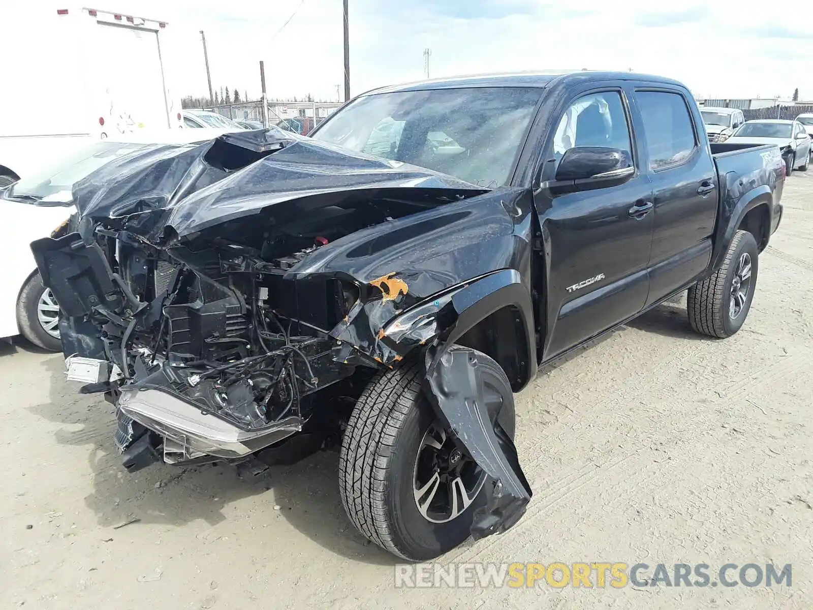 2 Photograph of a damaged car 3TMCZ5AN1KM239308 TOYOTA TACOMA 2019