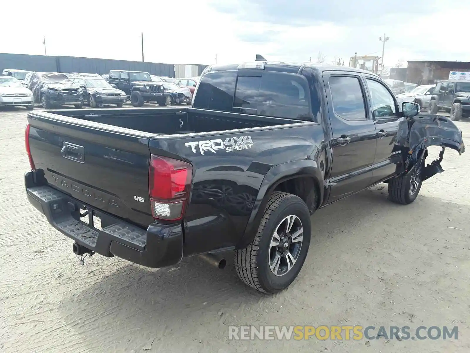 4 Photograph of a damaged car 3TMCZ5AN1KM239308 TOYOTA TACOMA 2019