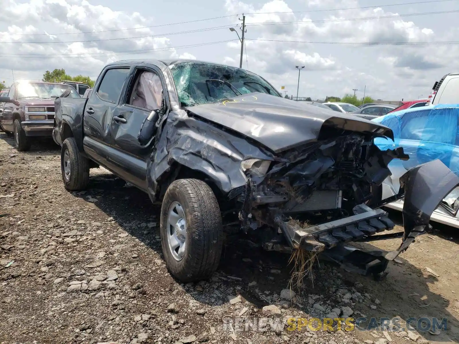 1 Photograph of a damaged car 3TMCZ5AN1KM241494 TOYOTA TACOMA 2019