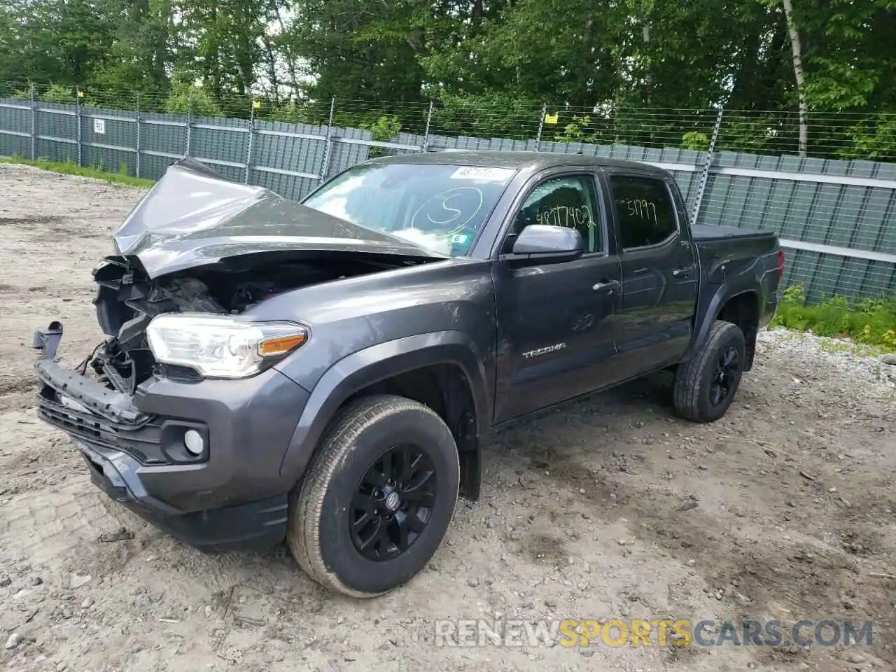 2 Photograph of a damaged car 3TMCZ5AN1KM243178 TOYOTA TACOMA 2019