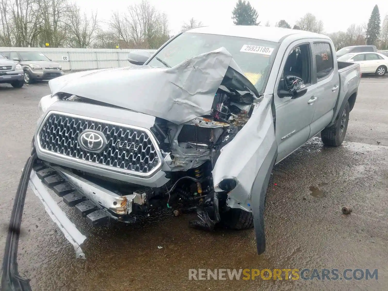 2 Photograph of a damaged car 3TMCZ5AN1KM255363 TOYOTA TACOMA 2019