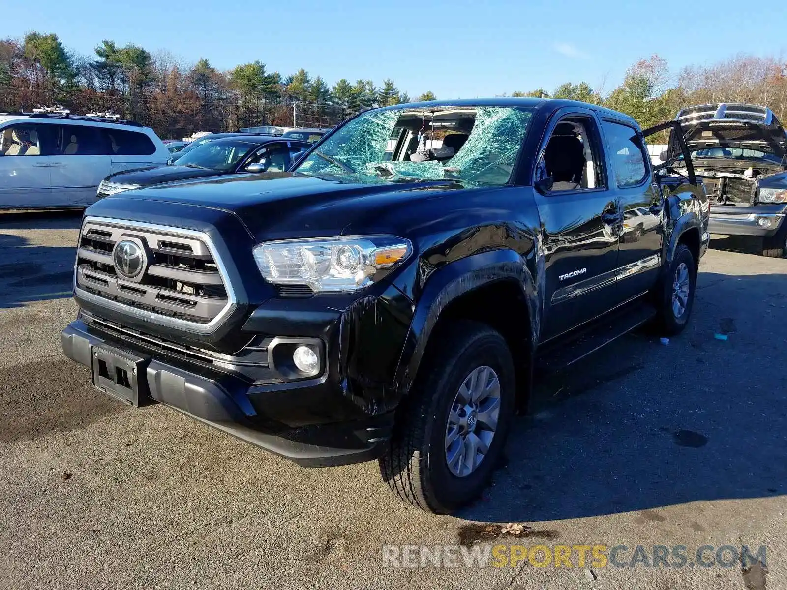 2 Photograph of a damaged car 3TMCZ5AN1KM255590 TOYOTA TACOMA 2019