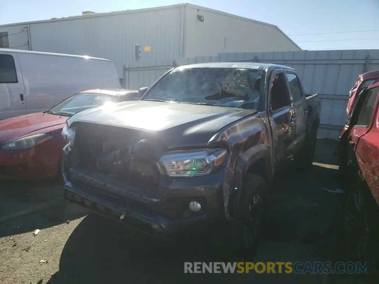 2 Photograph of a damaged car 3TMCZ5AN1KM256979 TOYOTA TACOMA 2019